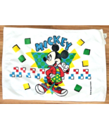 Vintage Disney Mickey Mouse Bath Mat Rug Towel Taiwan 1980&#39;s Cool Mickey - $38.75