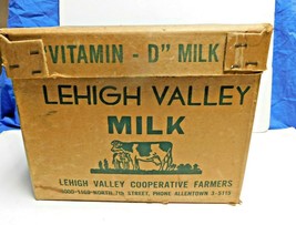 Collectible Lehigh Valley Farmers Cooperative Vitamin D Milk Cardboard Box - £33.01 GBP