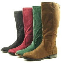 Women&#39;s Knee High Riding Boots, Suede 5.5-10US/36-41EU/3.5-8AU - £9.38 GBP