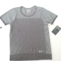 Nike Women Infinite Short Sleeve Running Top - AT0578 - Gray 082 - Size S -  NWT - £27.67 GBP