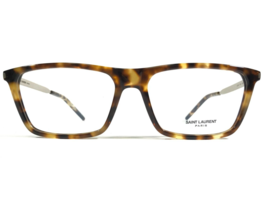 Saint Laurent SL344 009 Brille Rahmen Braune Schildplatt Silber Quadratisch - £140.24 GBP