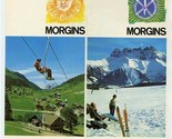 Morgins Valais Switzerland Brochure Map &amp; Hotel Rate Sheet Ski Resort  - £14.19 GBP
