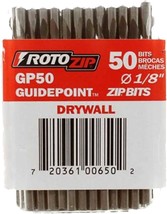 Rotozip Gp50 1/8-Inch Drywall Guidepoint Cutting Bits (50-Pack), Cutting - $53.93