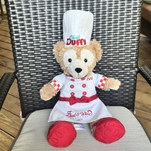 Disney Parks Chef Duffy Bear Plush Epcot 2014 Food &amp; Wine Festival Stuffed - £15.52 GBP