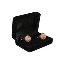 Men's Fashion Cufflinks By J.Valintin Silver/Gold Plated With Crystals JVC-12 image 2