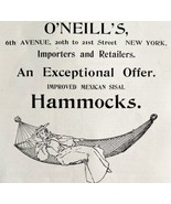 O&#39;Neill&#39;s Mexican Sisal Hammock 1894 Advertisement Victorian Importer NY... - $19.99