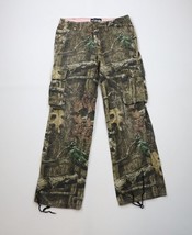 Vtg Y2K Streetwear Womens Medium Faded Mossy Oak Camouflage Wide Leg Car... - $59.35