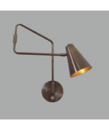 Mid-Century Modern Brass Articulated Wall Sconce - Stilnovo Style Single... - $2,486.27 MXN