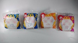 McDonalds Disney Aladdin 4 In-Packaging Toy Figures Lot: Abu, Saluk, Iago 1996 - £4.74 GBP