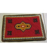 Dollhouse miniature artisan made needlepoint rug small rug - £79.06 GBP