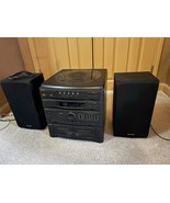 Vtg  Sharp Sharp SG-R350AV (BK) Compact Disc Stereo System 5 Disc W Spea... - $199.00