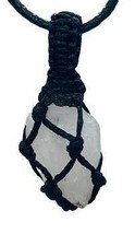 Moonstone, Rainbow rough tread cage pendant - $825.73 MXN