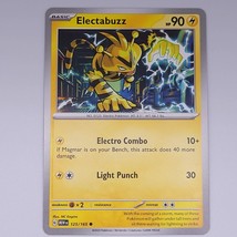 2023 Pokemon Card Basic Electabuzz Electric Scarlet &amp; Violet 151 125/165 - £1.55 GBP