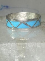 Vintage Zuni ring reconstituted turquoise coral size 8.50 wedding band s... - $26.73 Vintage Zuni ring reconstituted turquoise coral size 8.50 wedding band s... - $26.73