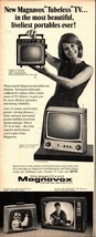 1967 Vintage Magnovox Tubeless TV Portable Solid State PRETTY Woman  Print Ad E5 - $25.98