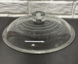 Vintage Wagner Ware C-8 Dome Glass 10.5&quot; Lid for Cast Iron Skillet Dutch Oven - £35.21 GBP