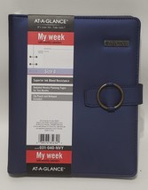 AT-AGLANCE Weekly &amp; Monthly Personal Organizer Navy (031-040-NVY) - £36.61 GBP