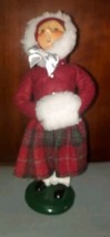 Byers Choice 2006 Traditional Child Girl In Red Dress White Muff - £27.96 GBP