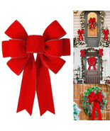 Large Red Velvet Bow for For wreaths Christmas Trees and Outdoor Decor - €6,77 EUR