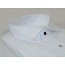 Men's Tuxedo Shirt MARCUZZI Turkey 100% Soft Cotton French Cuffs Marc1 White image 2
