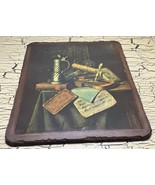 William Harnett Munich Still Life Vintage Wood Art Print 22&quot; x 18&quot; Rober... - $68.36 CAD