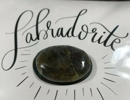 LABRADORITE Polished Palm Stone Healing Transformation And Balance - $11.76
