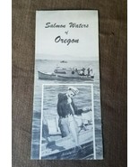 Salmon Waters of Oregon Brochure 1960s? Vintage Fishing Boat Photos Map ... - $11.65