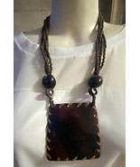 colar, collier, collar, necklace, collana multicolorido, artesanais, novo - $14.85