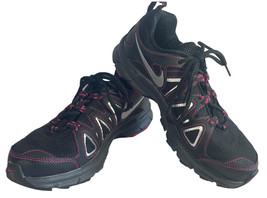 Women’s Nike Air Alvord 10 Trail Running Shoes Sneakers Black and Pink  ... - £28.76 GBP