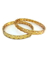 2pc Indian Jaipuri Jewelry Gift 24K_Gold_Plated Faux Coin Bracelet Bangl... - £17.53 GBP