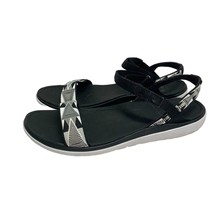 Teva Womens Size 10 Black White Strappy Sandals - £20.94 GBP