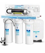 Geekpure 6 Stage Reverse Osmosis RO Drinking Water Filter System with UV Filter - $148.50