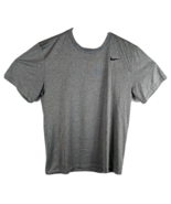 Nike Dri Fit Mens Gray Athletic Shirt Large Tee - £27.60 GBP