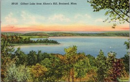 Gilbert Lake from Ahren&#39;s Hill Brainerd Minnesota Postcard PC518 - £3.92 GBP