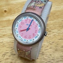 Flik Flak Swatch Swiss Quartz Watch Women Kids Pink Aluminum Case New Battery - £25.30 GBP