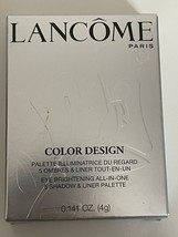 Lancome Color Design All-In-One 5 Shadow &amp; Liner Palette Taupe Craze NEW - $20.89