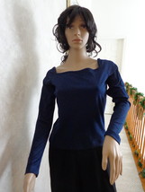 No Boundaries Stylish Navy Blue Blouse New With Tags. (#0964)  - £15.17 GBP