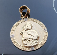 CCC 14K YELLOW GOLD SAINT JOSEPH MEDAL PENDANT - $345.51