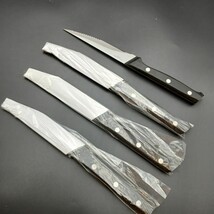 Set of 4 Calphalon CLASSIC 4.5&quot; Serrated Stainless STEAK Knife w/ 3-Rive... - $49.99