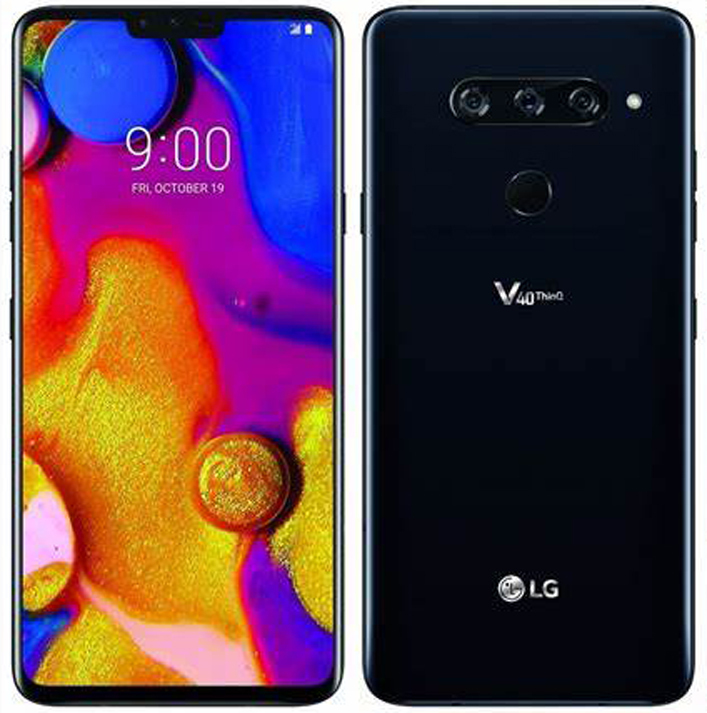 LG V40 THINQ v405ua 6gb 64gb octa-core 16mp fingerprint 6.4 android aurora black