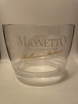 Mionetto Valdobbiadene Bollicine Italians Clear Acrylic Ice Bucket Italy - £9.88 GBP