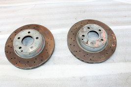 2008-2011 MERCEDES W204 C300 RWD FRONT LEFT AND RIGHT DRILLED ROTOR PAIR... - $125.00