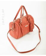 COACH AVERY CORAL PEBBLED TASSEL LEATHER SATCHEL PURSE F26121! - $2,073.38 MXN