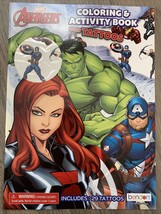 Marvel Avengers Coloring and Activity Book With Tattoos NEW - £6.70 GBP