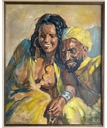 AFTER ADAM STYKA(1890) MOROCCO ARAB TURKISH PERSIAN WOMAN OIL ON CANVAS ... - $6,900.00