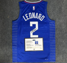 Kawhi Leonard SIGNED Los Angeles Clippers #2 NBA Signature Jersey/Shirt + COA - £91.44 GBP