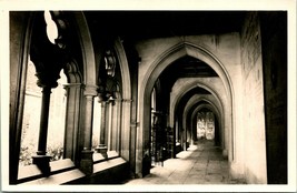 Vtg Postcard RPPC Paris France - American Cathedral Battle-Cloister Interior UNP - £10.79 GBP