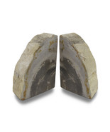 Zeckos Indonesian Light Colored Petrified Wood Bookends 4-6 Pounds - £34.24 GBP
