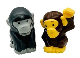 Fisher Price Little People Monkey Gorilla Chimp Share Care Safari Animal Lot 2 - £9.57 GBP