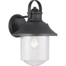 Progress Lighting Lakelynn 1-Light 12 in. Textured Black Outdoor Wall La... - $53.31